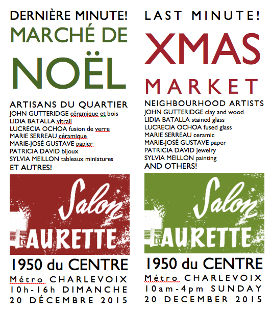 Marché de Noël salon laurette affiche